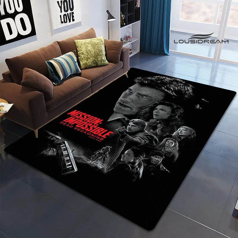 Movie MISSION: Impossible printed carpet bedroom decoration Yoga mat outdoor rug area rug Non -slip carpet birthday gift