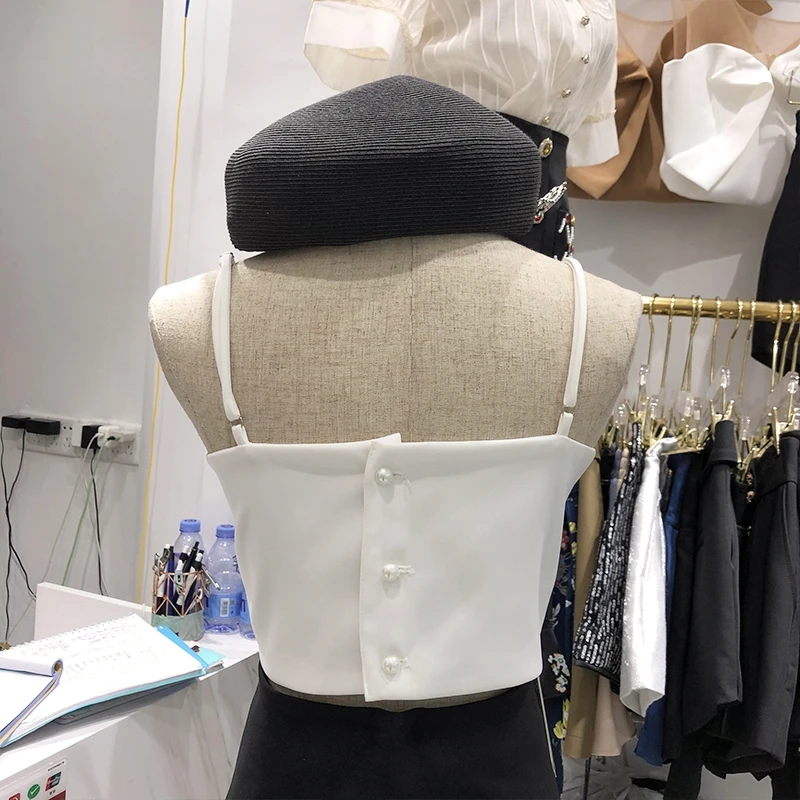 plus Size Women's  Knot Vest Small Strapl Top Spring Summer Faionable Slimming Outerwear Base Layer Svel ...