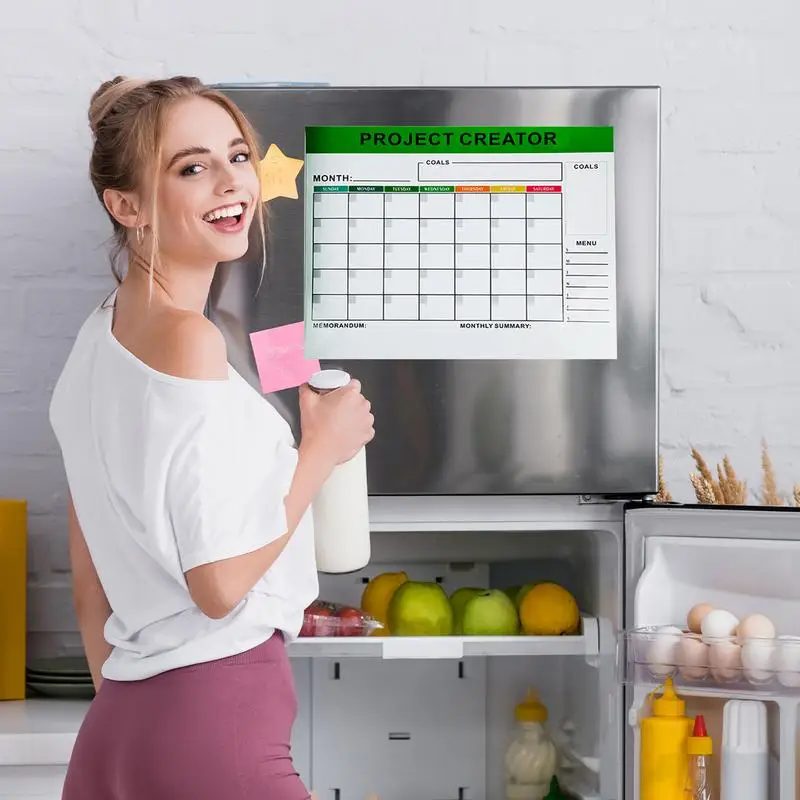 

Dry Erase Calendar For Fridge Acrylic Schedule Message Organizer With Dry Erase Markers Scheduling Planner Magnet Boards For