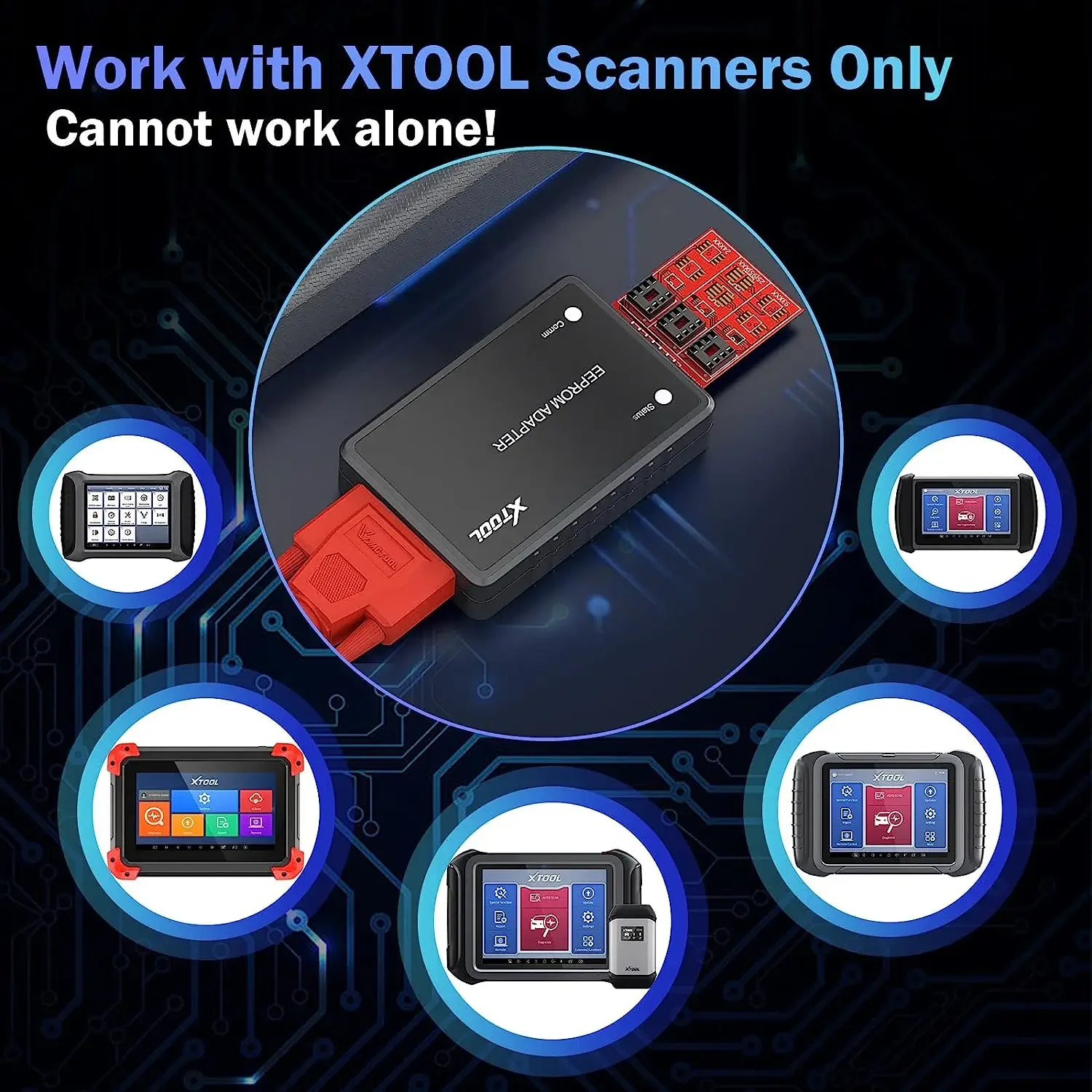 XTOOL Original EEPROM Adapter Key Programmer Read PINCODE Immobilizer Reader For X100PAD3 X100MAX IK618 D7 D8