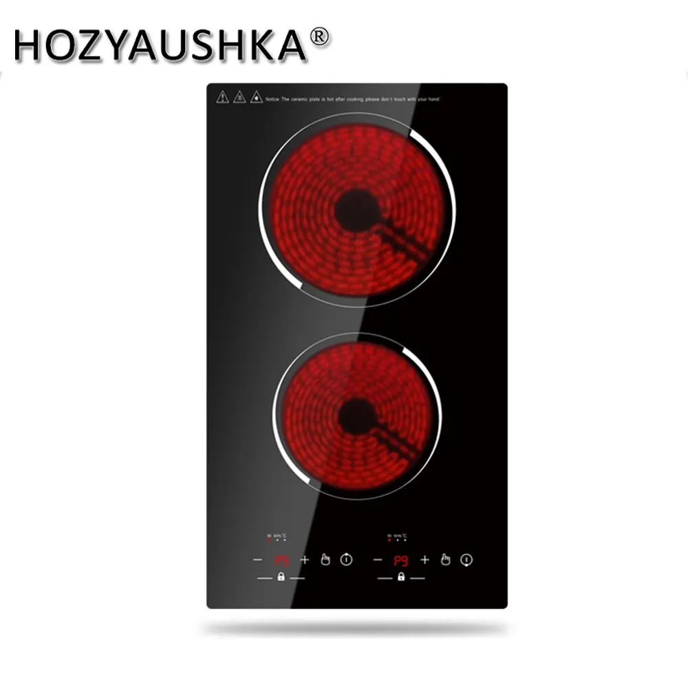 HOZYAUSHKA 1200+1800W double-head high-power electric ceramic stove touch control wide range of use