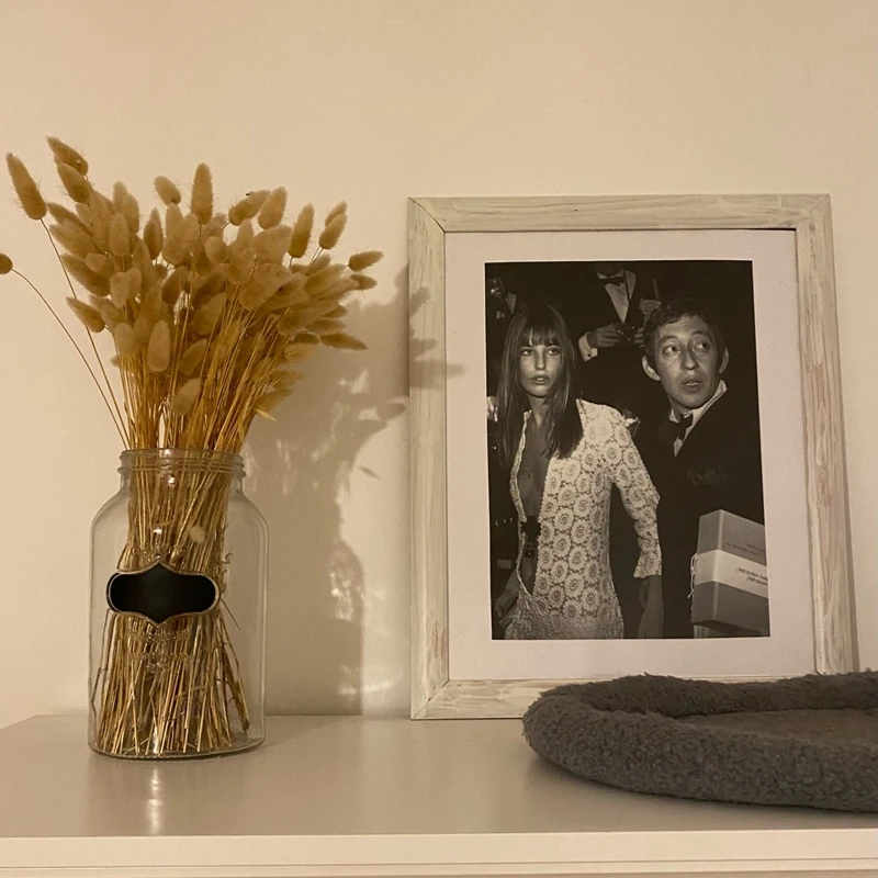 جين بيركين أسود أبيض التصوير ملصق سيرج جينسبورغ حائط لوح رسم صور غرفة المعيشة ديكور الموسيقى عاشق هدية #5