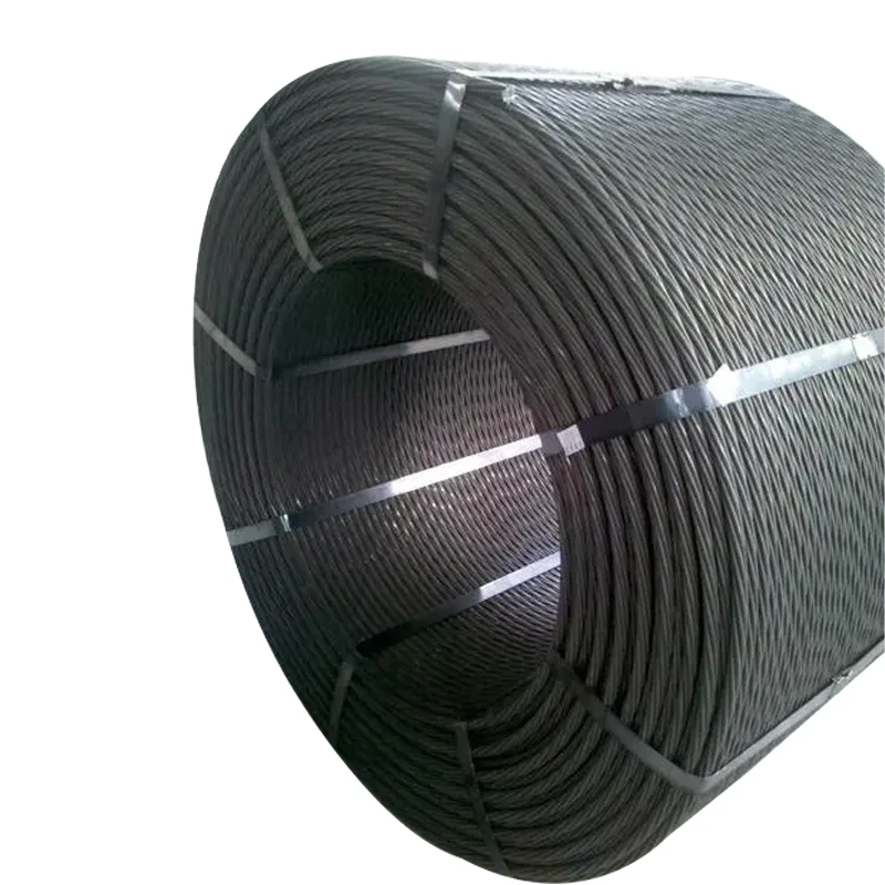 China Manufacturer Steel Core Stranded Wire Pc Steel Wire Galvanized Strand Round Steel Wire Rope
