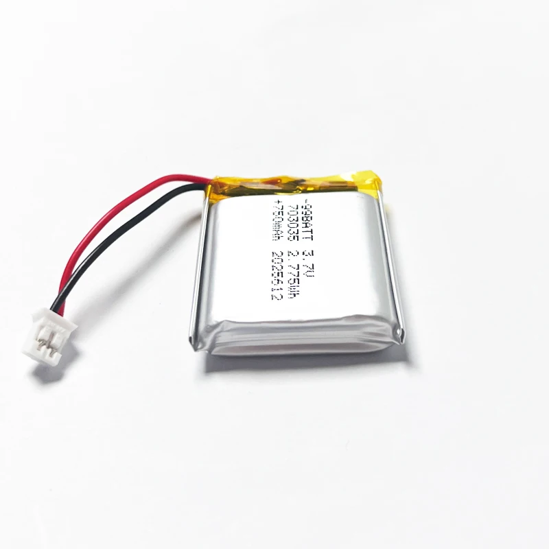 703035 Batteria 3.7V 750mAh LiPo Batterie ai polimeri di litio ricaricabili per apparecchiature di bellezza Luci LED GPS Prodotti digitali