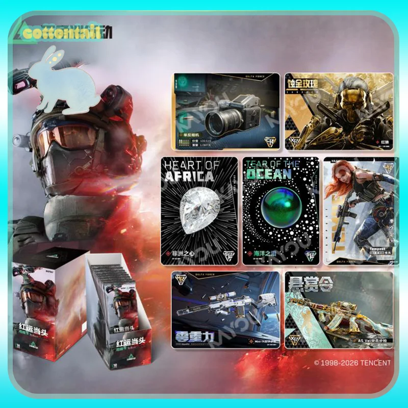 

Original KAYOU Delta Force Cobranded Collectible Cards Blind Box Beacon Fire Package Anime Peripheral Collection Cards Boys Gift