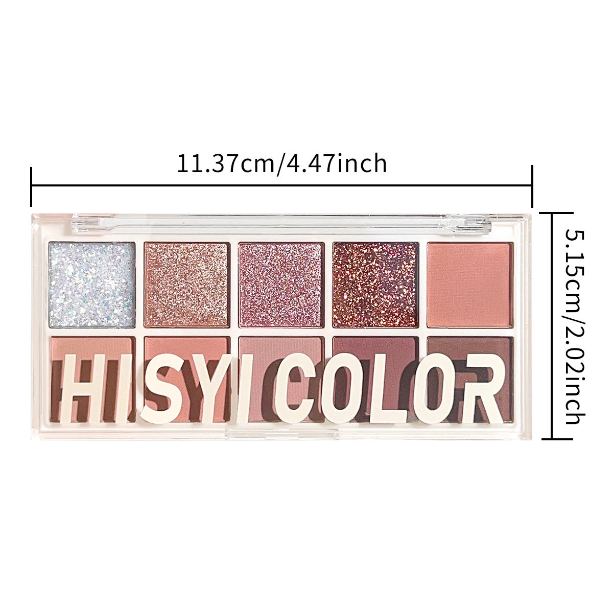 10-color eyeshadow palette matte, soft milk tea tone, soft, low saturation natural makeup, daily contouring makeup