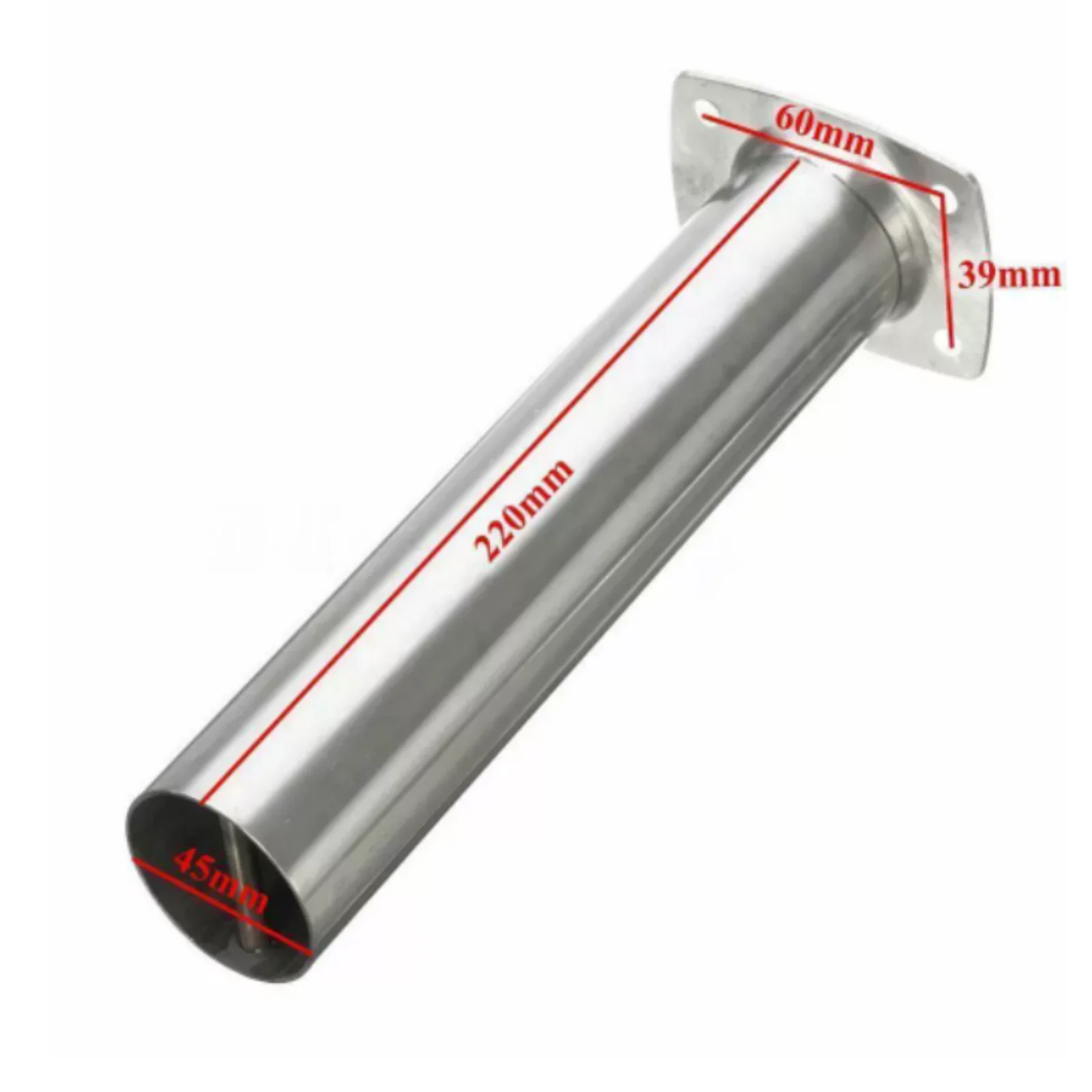 ISURE MARINE 304 Stainless Steel 15/30/90 Degree Square Bottom Fishing Rod Holder Surface Polishing Fishing Rod Holder Marine