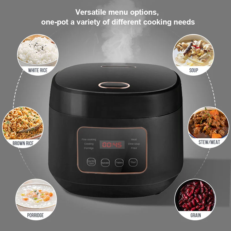 Electric Rice Cooker Household Smart Multifunction Rice Cooking Machine Non-stick Liner For Food Warmer 3L Automatic Rice Cooke