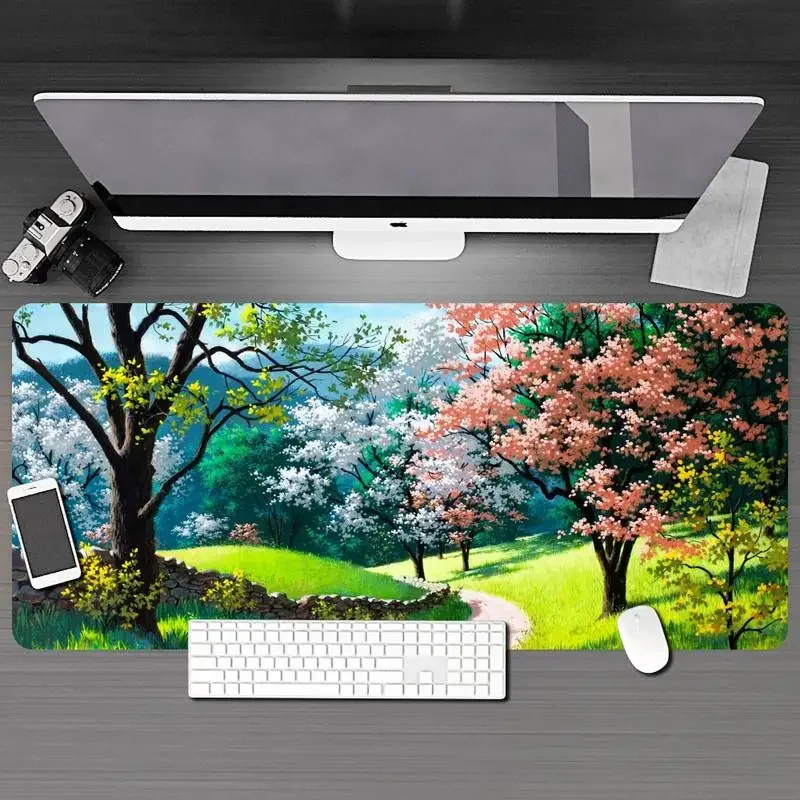 

Nature Painting Comfort Mouse Mat Gaming Mousepad HD Printing Computer Gamers Mouse Pad XXL90x40cm Keyboard PC Desk Pad