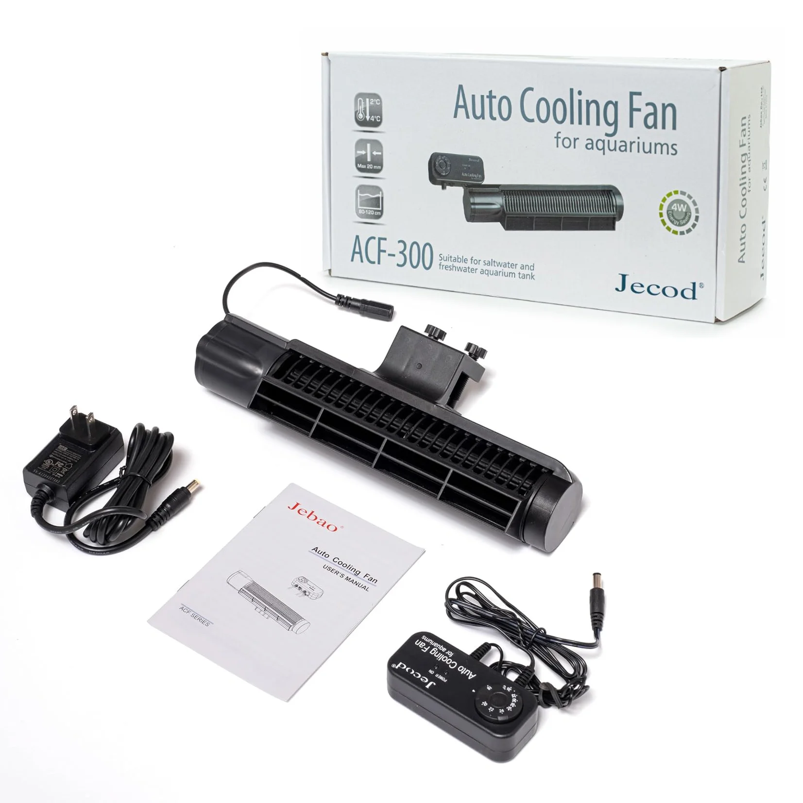 Jebao Jecod ACF 200/300 Aquarium Cooling Fan Mute Automatic Temperature Control Marine Aquarium Cooler