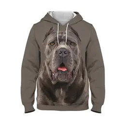 Jumeast 3D Print Pet Dog Dachshunds Men Hoodies Cute Boxer Animal Cane Corso Hooded Sweatshirts Newfoundland Youth Clothes Coats