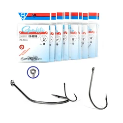 1 pack LS-9939 Fishing Hooks Saltwater Fishing Gear Accessories Assist Jig Head Fishing Hooks Japan Carp Hook Squid Hooks