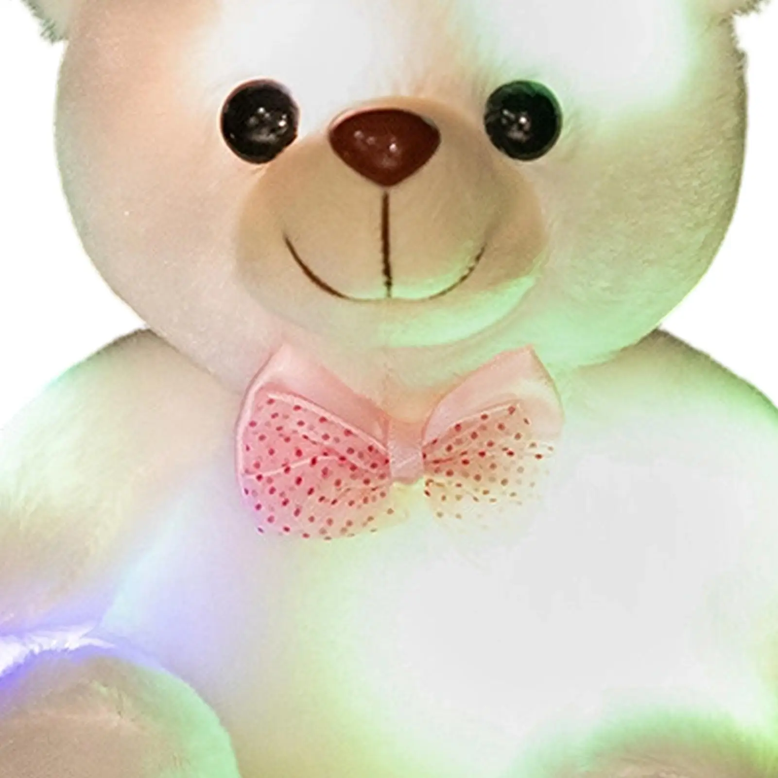 Niedliches buntes leuchtendes Bären-Plüschtier, leuchtend, kreativ, Regenbogen, leuchtend, LED, Stofftier, Weihnachtsgeschenk, Kindergeburtstagsgeschenke