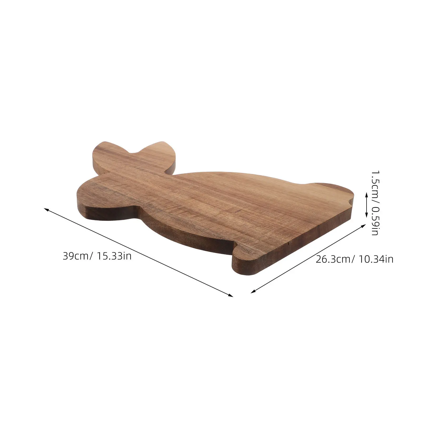 Rabbit Shaped Wooden Cutting Board Premium Acacia Wood Serving Tray Easter Charcuterie Cheese Fruit Bread Appetizer Platter