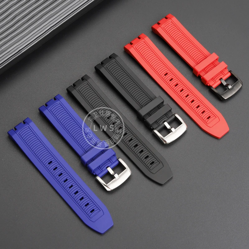 For Tissot T115 Series Rubber Strap Bracelet T-Sport T115.417 T115427 Soft Waterproof Modified Strap Replace Wristband Watchband