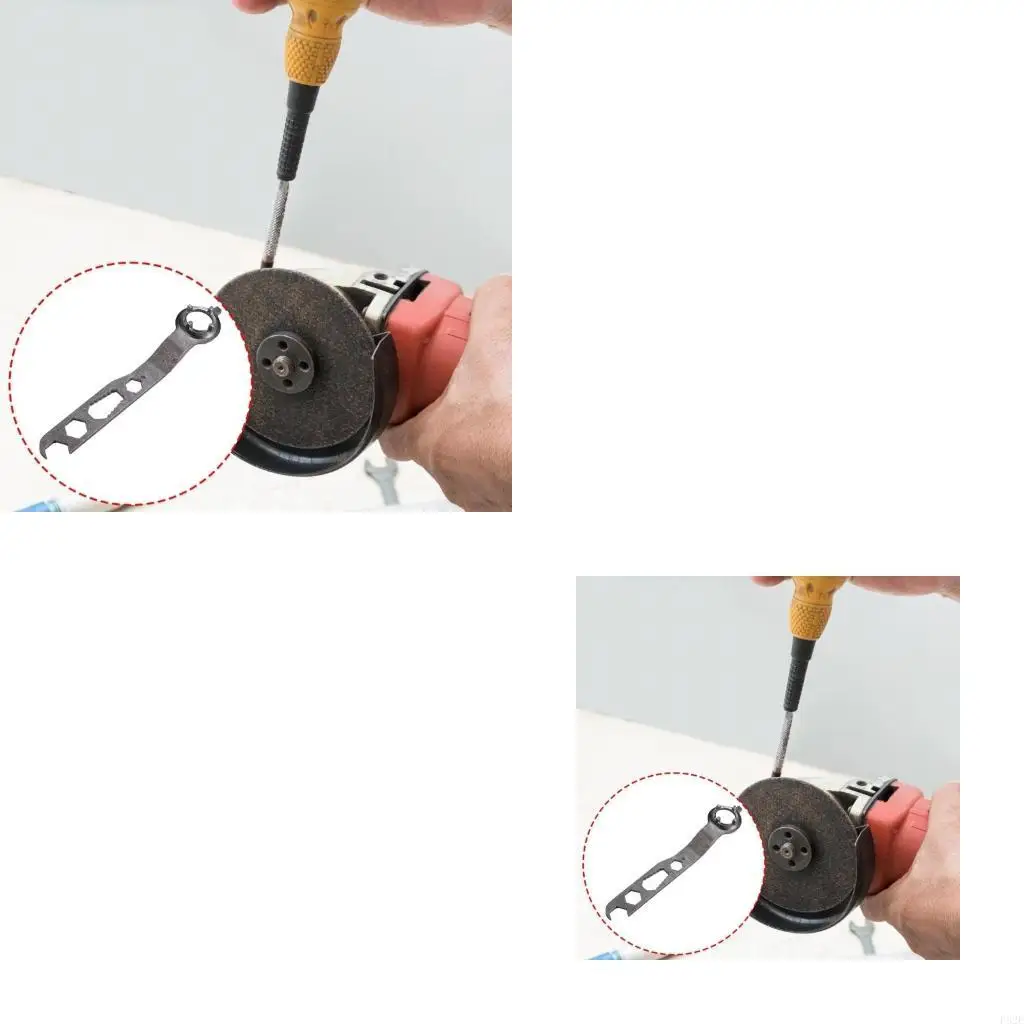 P82E Compactly And Rusts Resistant Four Claw Grinder Wrench Suitable For Home And Workshop Applications for Repair