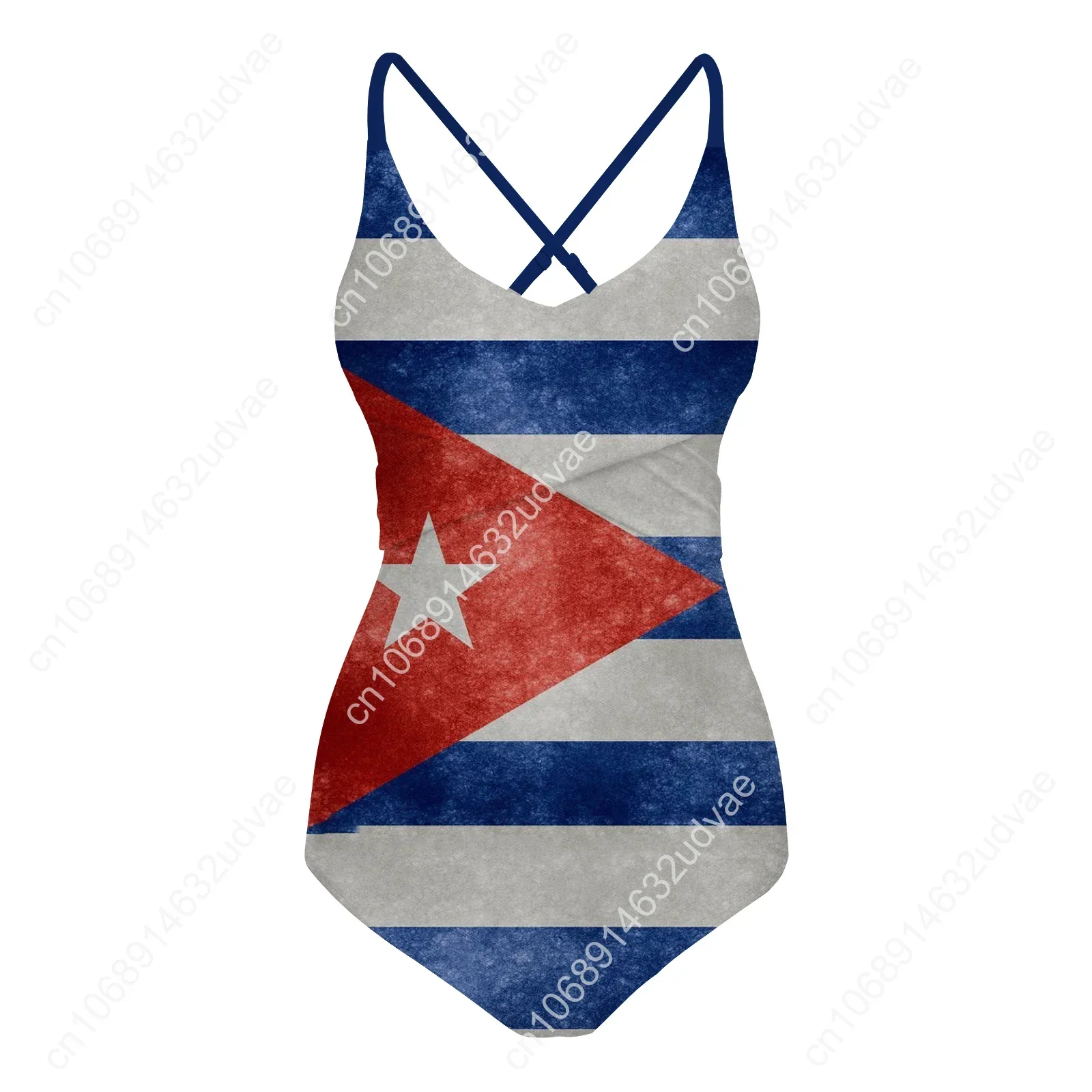 Cuban Flag Swimsuit Womens Sling Swimsuits Sexy Swimwear Pool Party Beach Bikini Summer Holiday Customize Bathing Suits