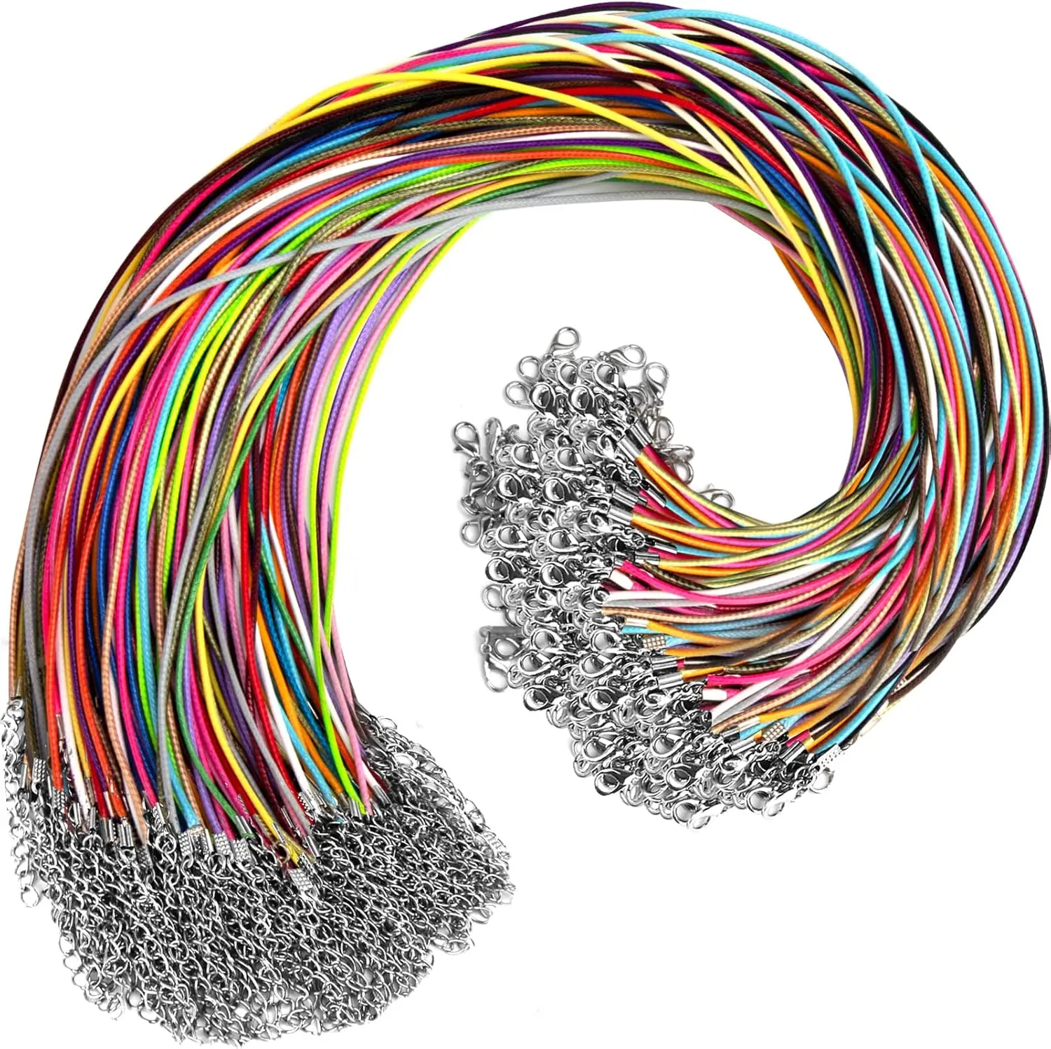 

Leather Necklace Cord with Clasps, Rope Necklace String, 25Color Necklace Cords for Pendants