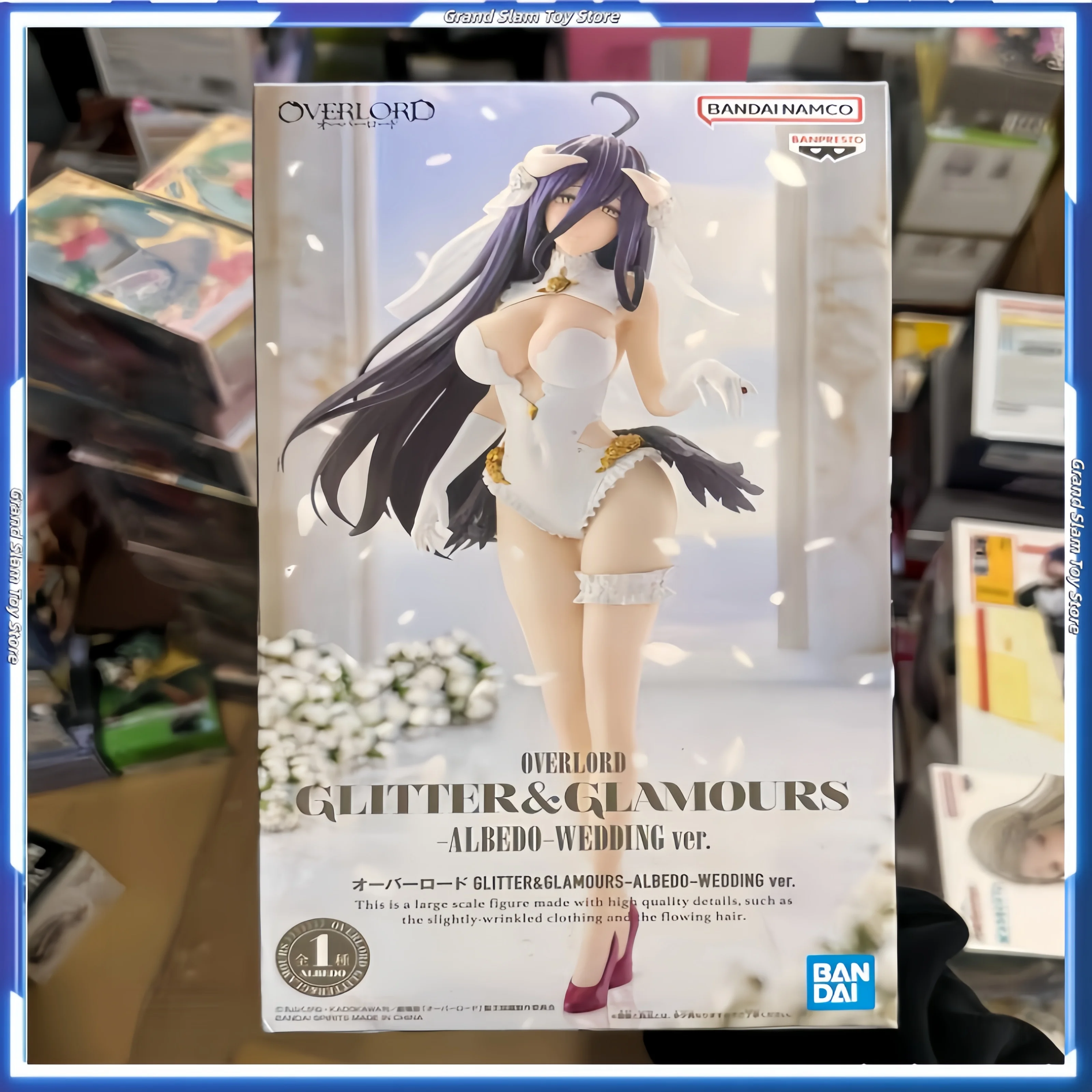 

In Stock Bandai Banpresto Overlord Albedo Pvc 27cm Anime Character Model Collection Desktop Decoration Birthday Toys Gifts