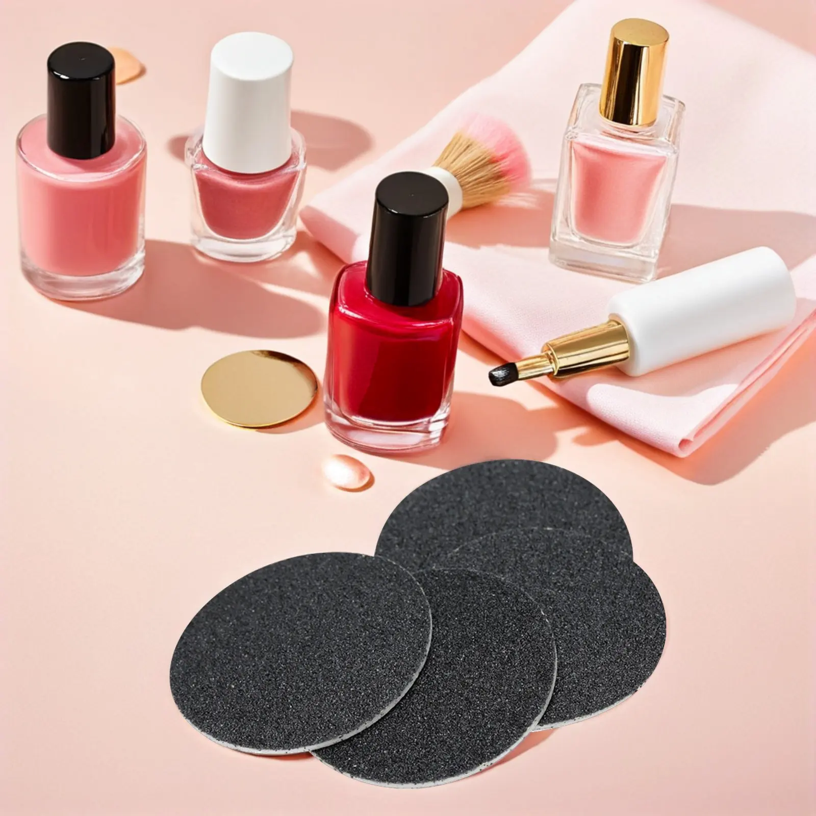 60Pcs Replacement Sandpaper Discs for Electric Foot File Callus Remover Reliable Adhesive Backing Easy Peel Off Hard Skin