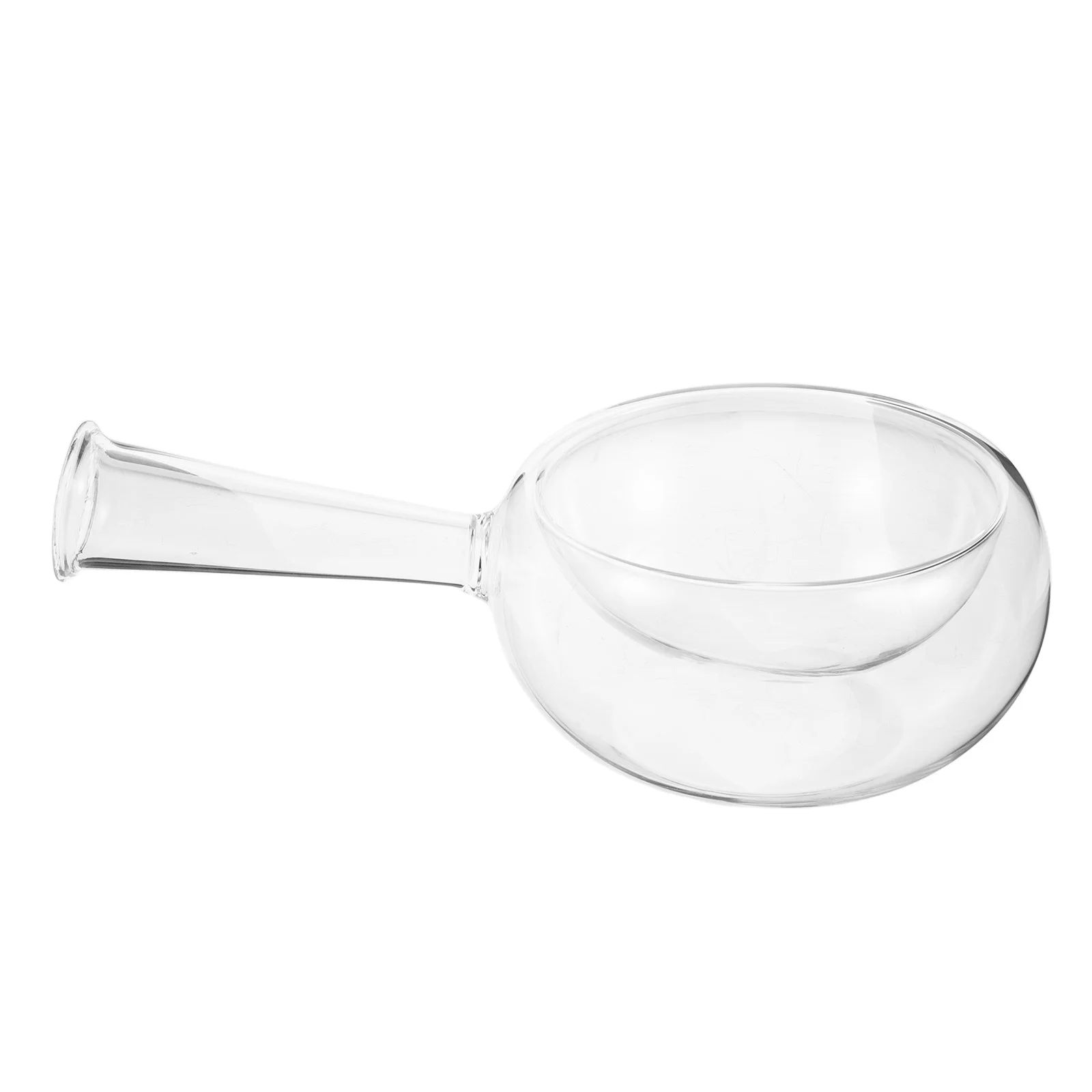 

Creative Glass Ingredient Bowl Side Spout Dry Ice Smoking Effect for Gourmet Culinary Presentations Kitchen Parties Food Serving