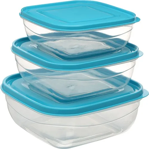 Üçsan Square Storage Container 3'lü Set M-055