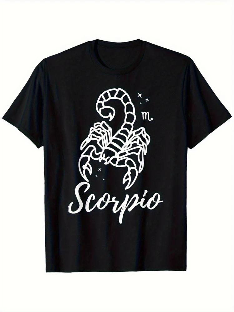 

Scorpio Horoscope Horoscope Scorpio Friends design-100% cotton summer casual O-neck short sleeve printed men's T-shirt.