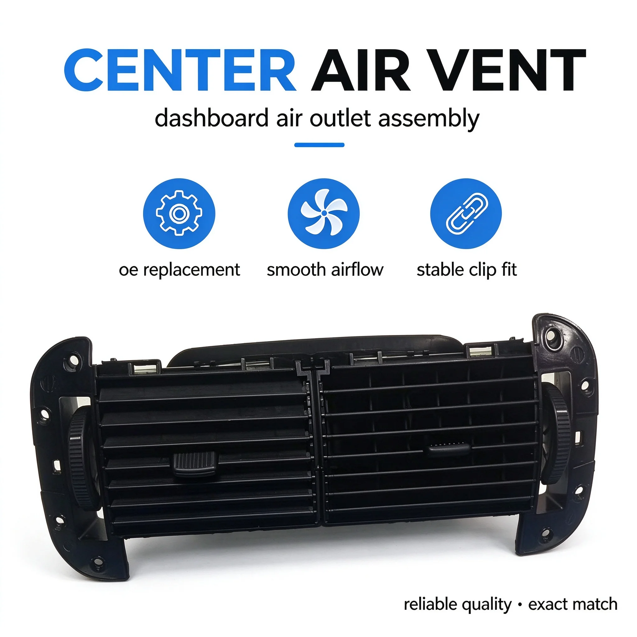 1/2/3PCS Car Front Dash Dashboard Air Vent Outlet For VW POLO 2002-2010 Air Conditioning Outlet Accessories Parts
