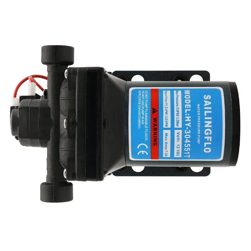 3GPM 12V Diaphragm Pump Low Pressure Fresh Water Pump for Caravan/Motorhome Marine Use OEM