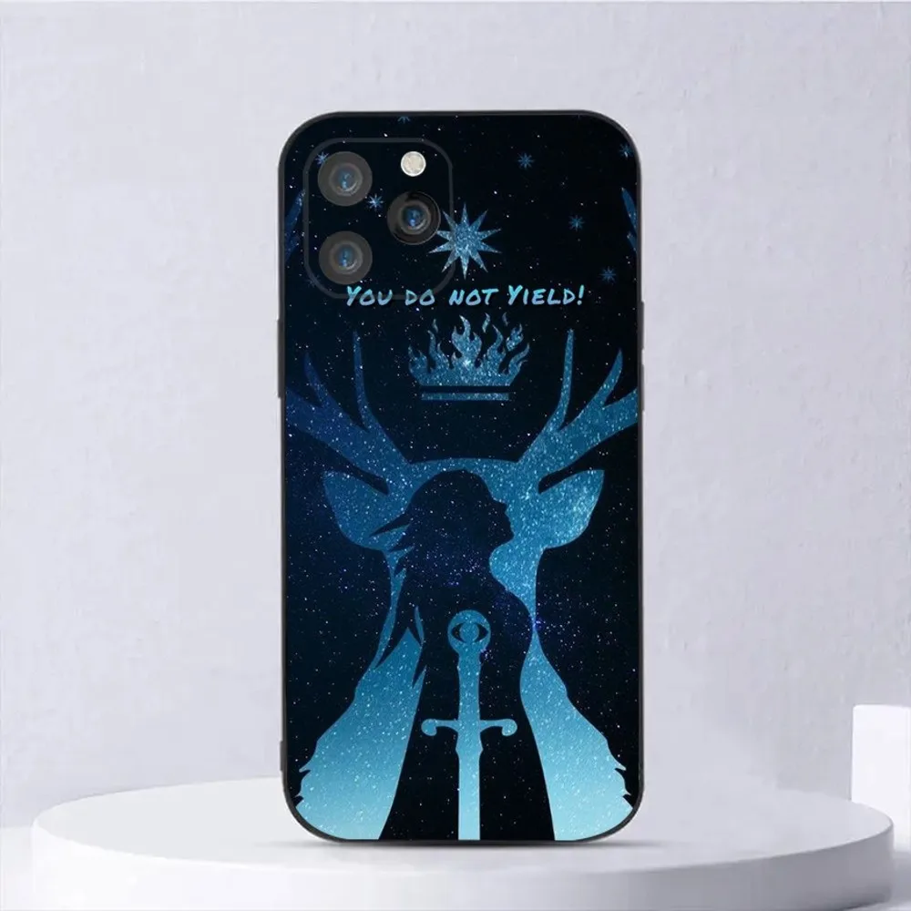 Throne Of Glass Phone Case For iPhone15,14,13,12,11,Pro,Max,Plus,Mini,X,XS,XR,8,7,6,S,Plus,SE Soft Black Case