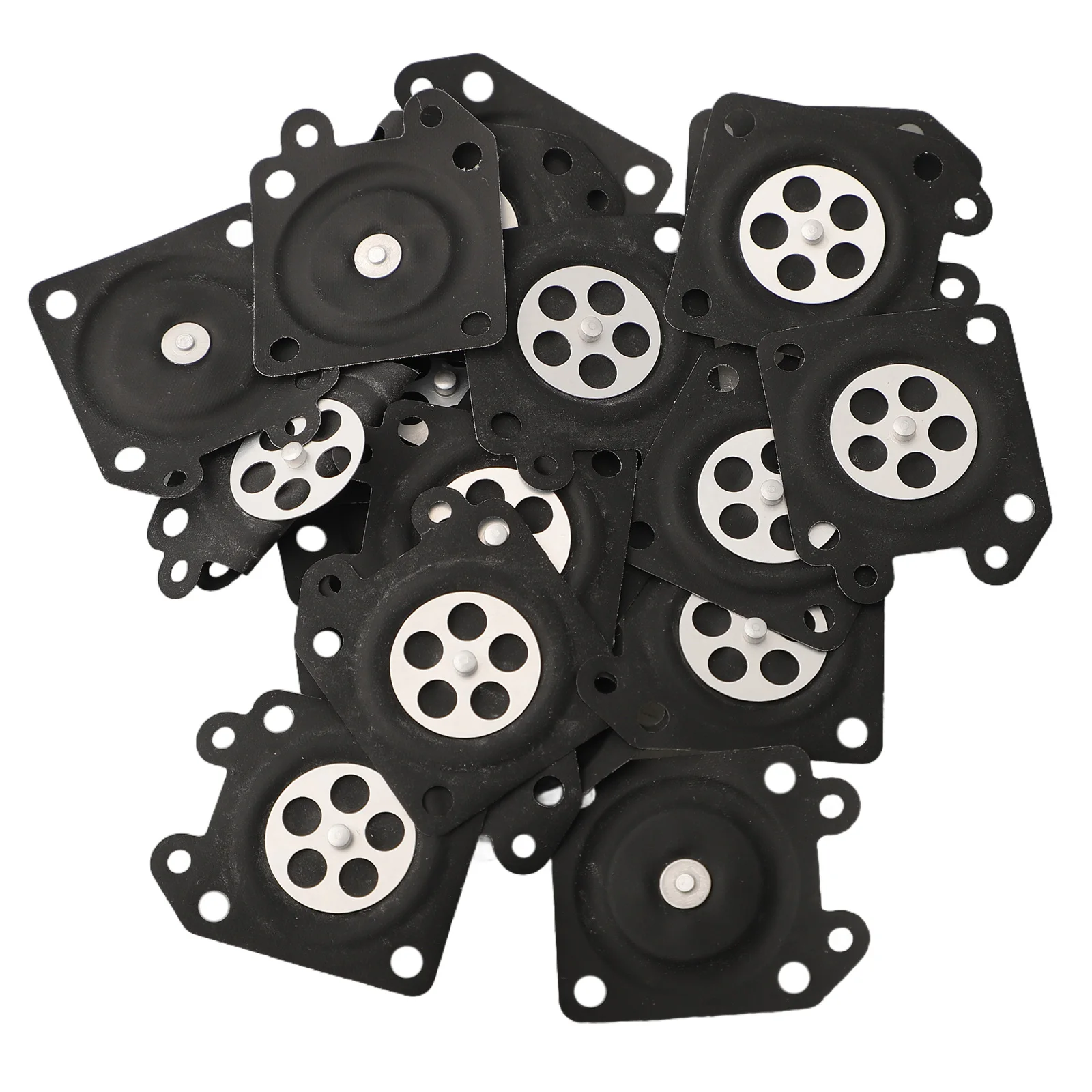 for carb Repair Kit Diaphragms Black Carburetor Metering Part Professional 1.1*1.3inches Replacement 20pcs/Set Rubber