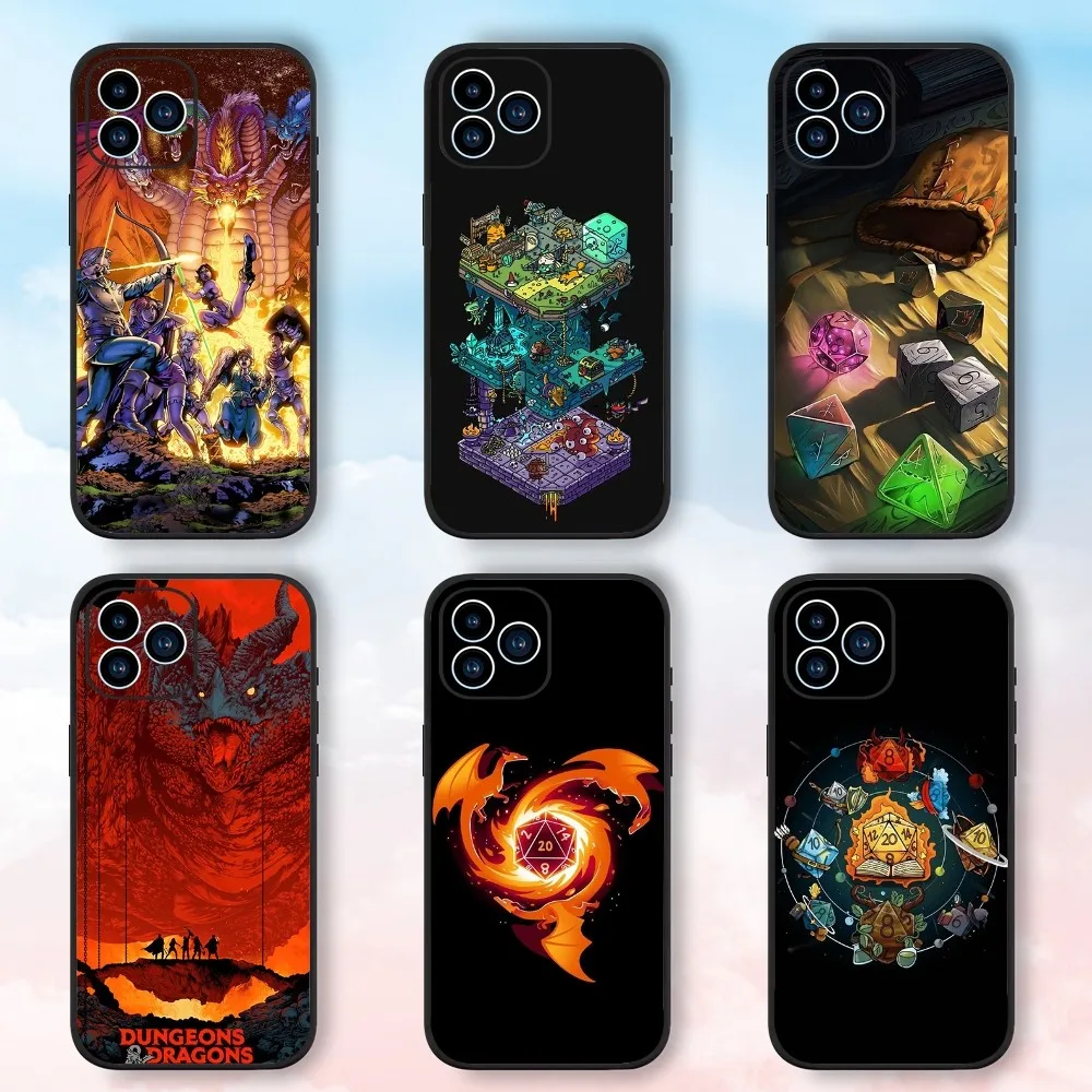 Game D-Dungeons D-Dragons Phone Case For Samsung Galaxy A51 A71 A41 A21S A11 A03S A12 A32 A52 5G Silicone Cover