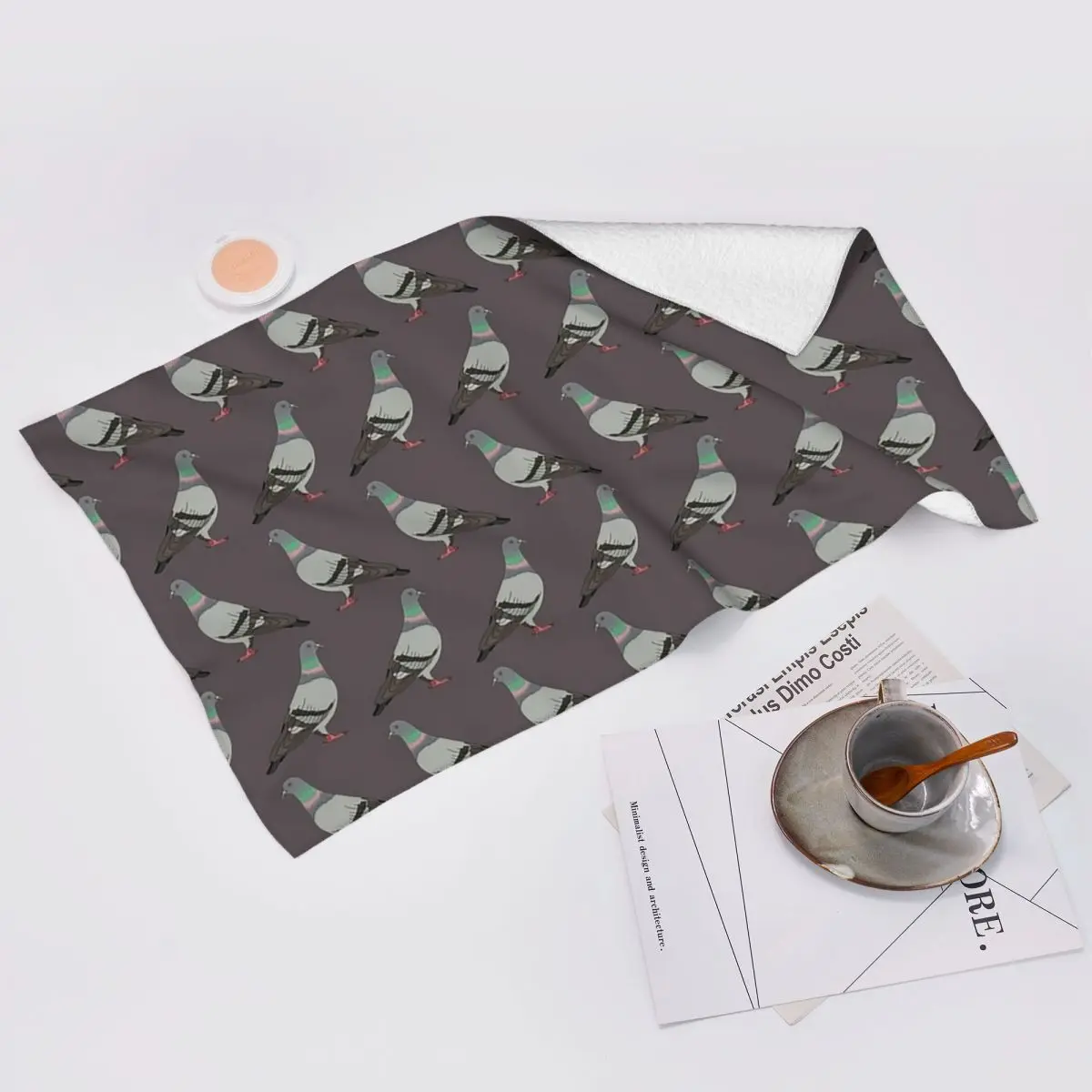 Custom Pigeon Walk 2020 Grey Soft Face Towel Quick Dry Pool Bath Cotton Towels Absorbent Quick