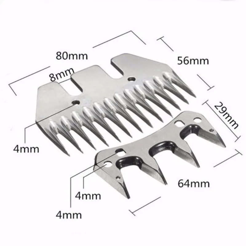 Imagem -03 - Tesoura Convexa para Ovelhas e Cabras O50 Tesoura Cortador de Pente Tosquiadeira 13 Lâmina de Dente Tesoura Set