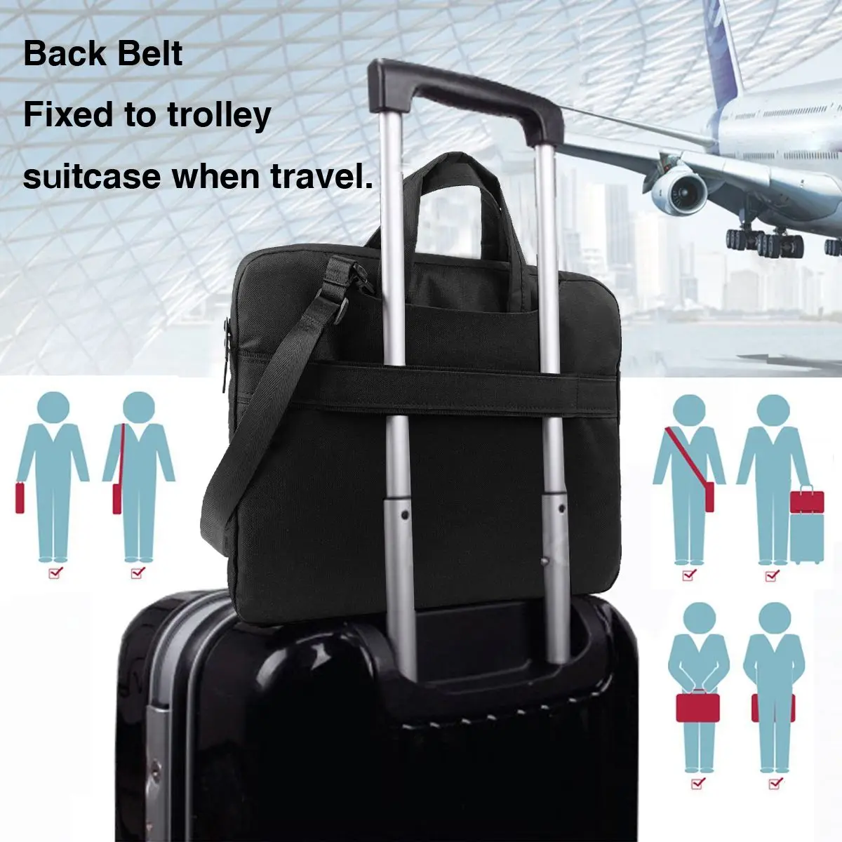 Japanese Shinkansen Bullet Trains - Side View Crossbody Laptop Bag Case Computer Bag 13 14 15.6 Inch Notebook Pouch for Lenovo 6