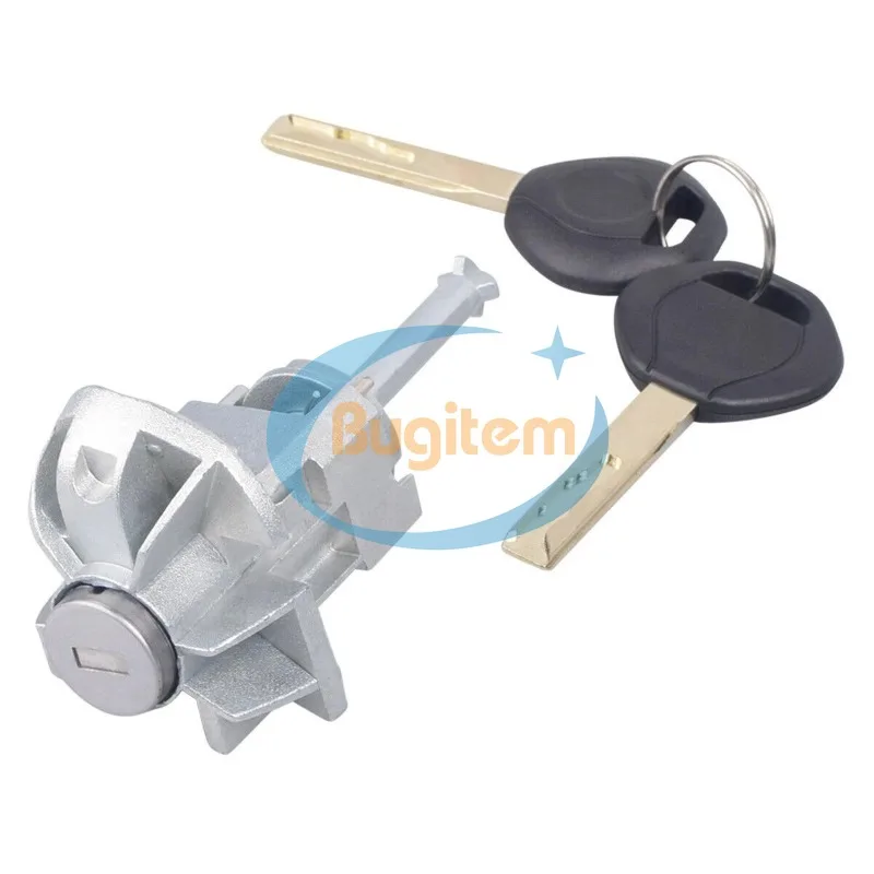 New 51217019975 51218244049 Left Door Lock Cylinder WITH 2 KEYS For BMW 3 Series E46 325i 325ci 325xi 2001-2006