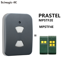PRASTEL Garage Door Remote Control Clone MPSTF2E MPSTF3E MPSTF4E Gate Command 433.92MHz Fixed Code