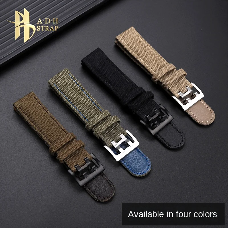 For Hamilton Khachi Field H68201963/1993 H68201943 Canvas Watch Strap 20 22mm Waterproof Watchband Men\'s Belt Pin Buckle Style