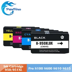 950XL 951XL Ink Cartridge for HP950 951 XL for HP Officejet Pro 8100 8600 8610 8615 8620 8625 8630 8660 8680 251dw 276dw
