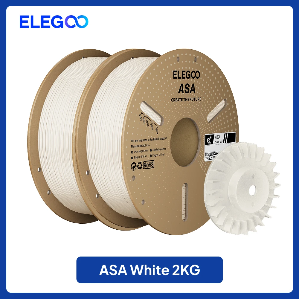 ELEGOO 1.75mm ASA Filament 4KG/5KG/10KG Voor EU, VS, Duitsland