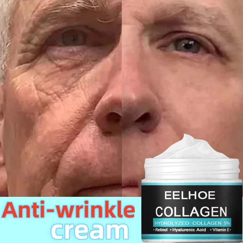 Retinol Anti-wrinkle Cream For Men Collagen Anti-Aging Removal Face & Neck Wrinkle Efficient Moisturize Firming Korean Skin Care