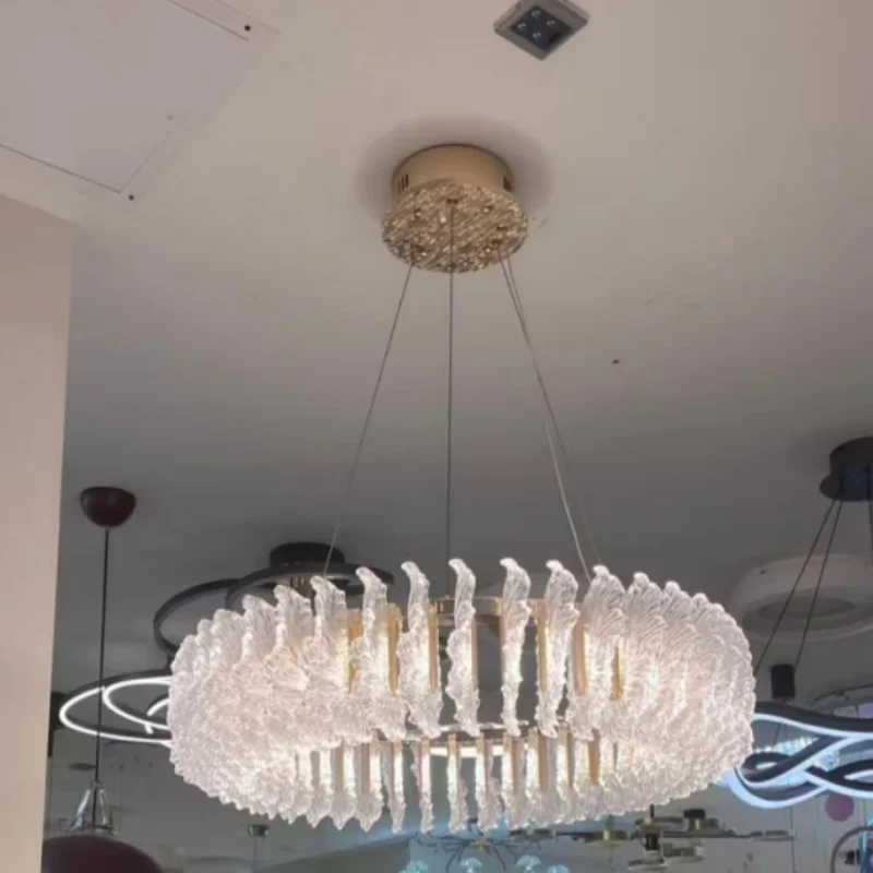 Artpad الذهب الحديثة الاكريليك الثريات لغرفة المعيشة غرفة نوم معلقة قلادة ضوء الإبداعية ثريا تركب بالسقف غرفة الطعام