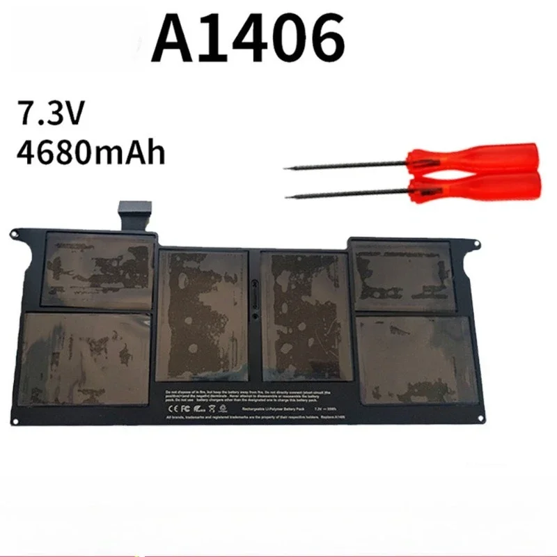 Stable Power Output Notebook Replacement Battery For  Apple A1370 2010-2011 A1465 A1375 A1406