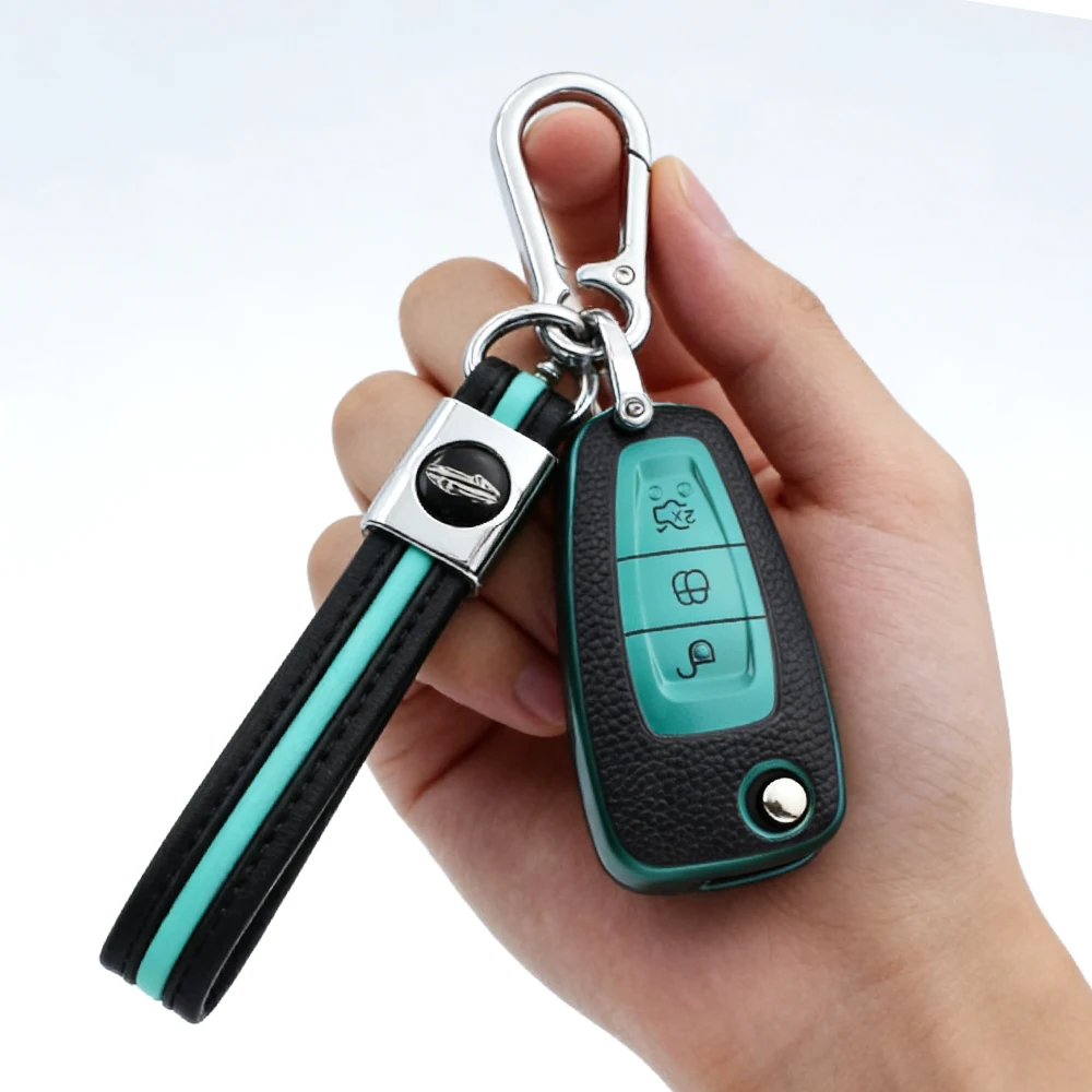 3 Buttons TPU Car Remote Key Fob Cover Case for Ford Ranger C-Max S-Max Focus MK3 Galaxy Mondeo Transit Tourneo Custom