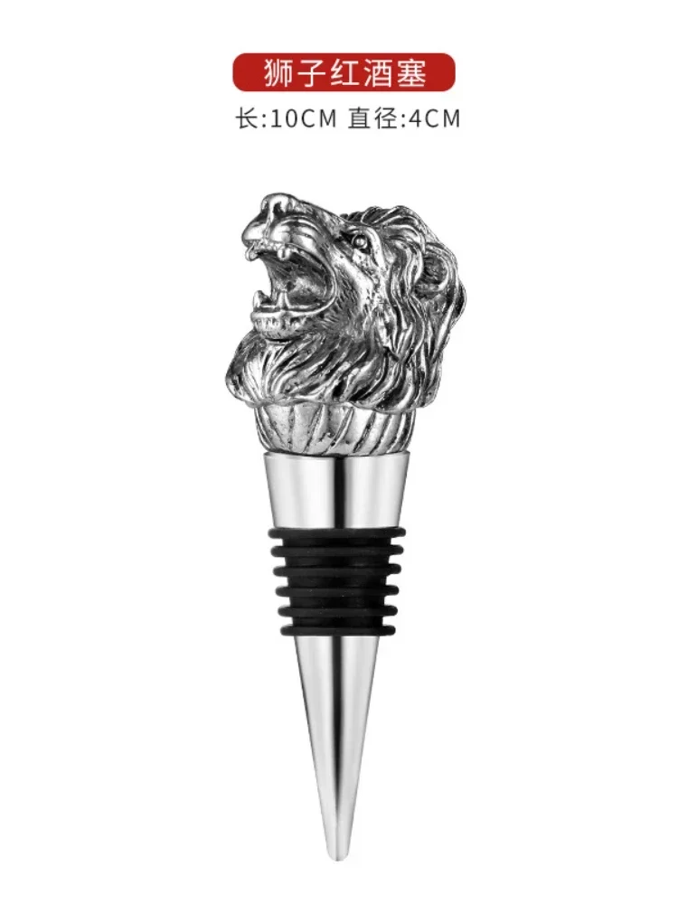 3D decorative wine stopper with deer head, zinc alloy stopper, deer head, vacuum seal, home bars  barware