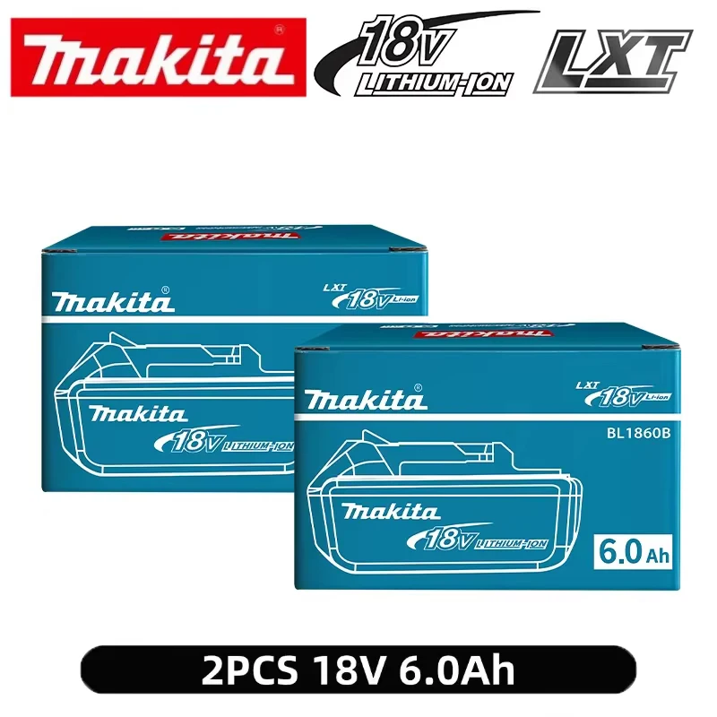 100% originele 18V Makita 6Ah Makita batterij BL1840 BL1830B BL1850B BL1850 BL1860 BL1815 vervangende lithiumbatterij