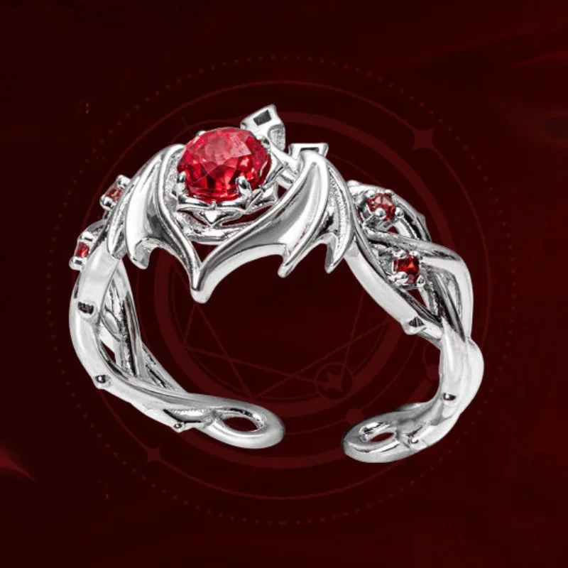 Anime Theresa Apocalypse Ring Man Honkai Impact 3 Cartoon Rings Women Fashion Kawaii Couples Sweet Charms Alloy Accessories Gift