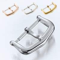 12mm 14mm 16mm 18mm 316L Stainless Steel Watch Buckle For Cartier Watch Replacement Clasp Gold Silver Rose Watches Accessories