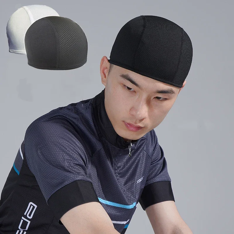 

2Pcs Cooling Skull Cap Sweat Inner Cooling Cap Motorcycle Accessories Wicking Breathable Band Helmet Liner Beanie Cap Moisture