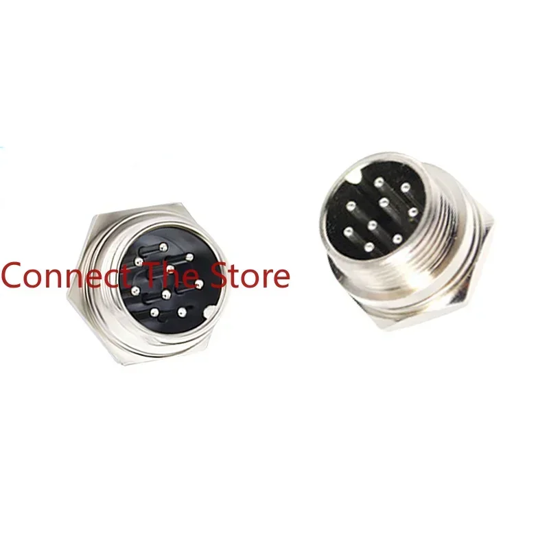 

6PCS Preferential Aviation Plug Socket GX16-9-core 9P Connector GX16-9P Male M16-9P
